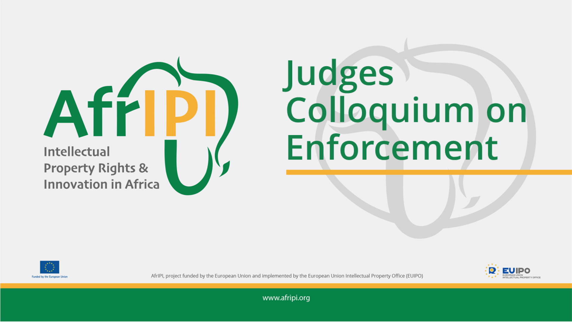 Afripi logo and title for the event