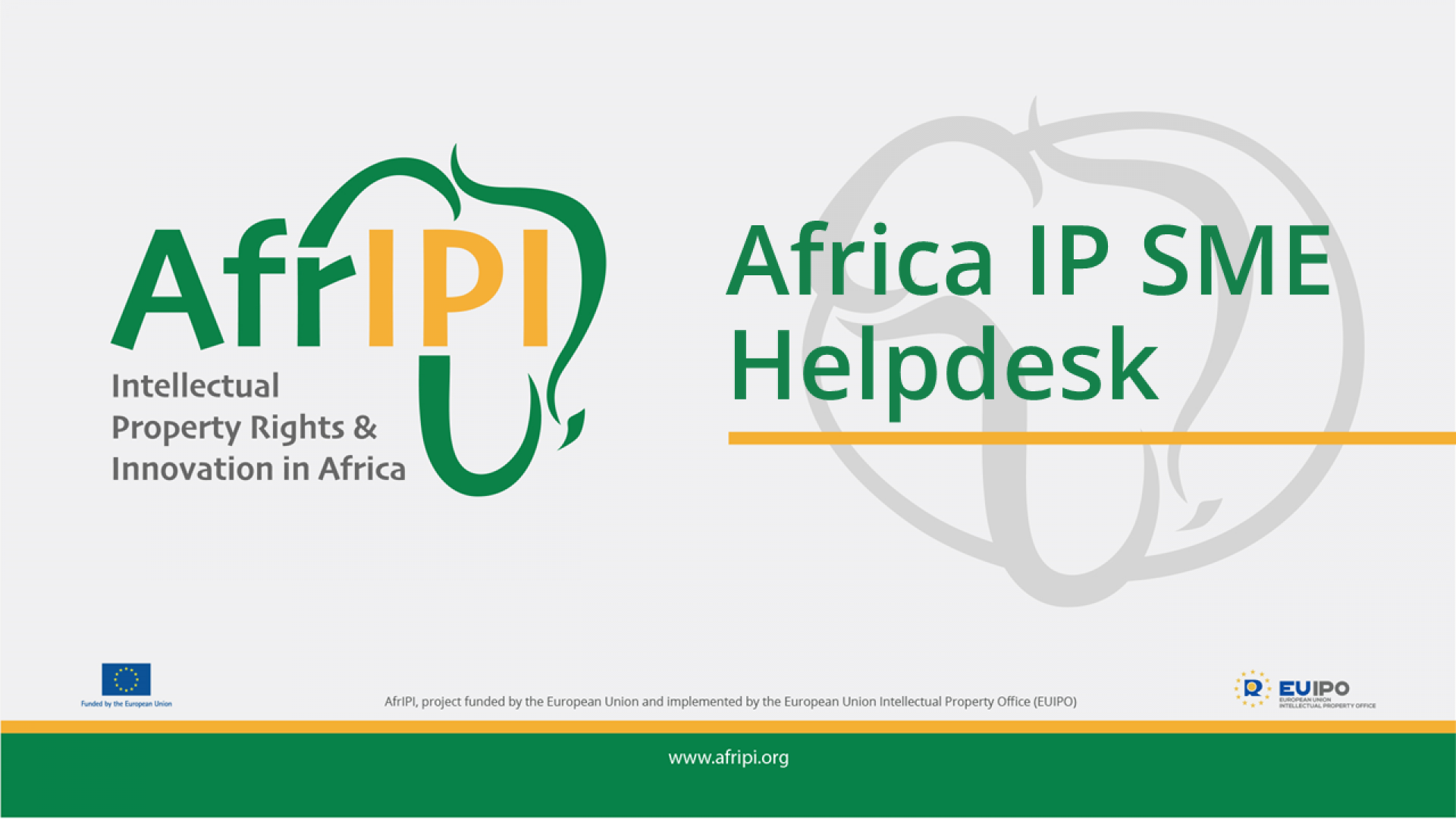 Afripi logo and title for the event