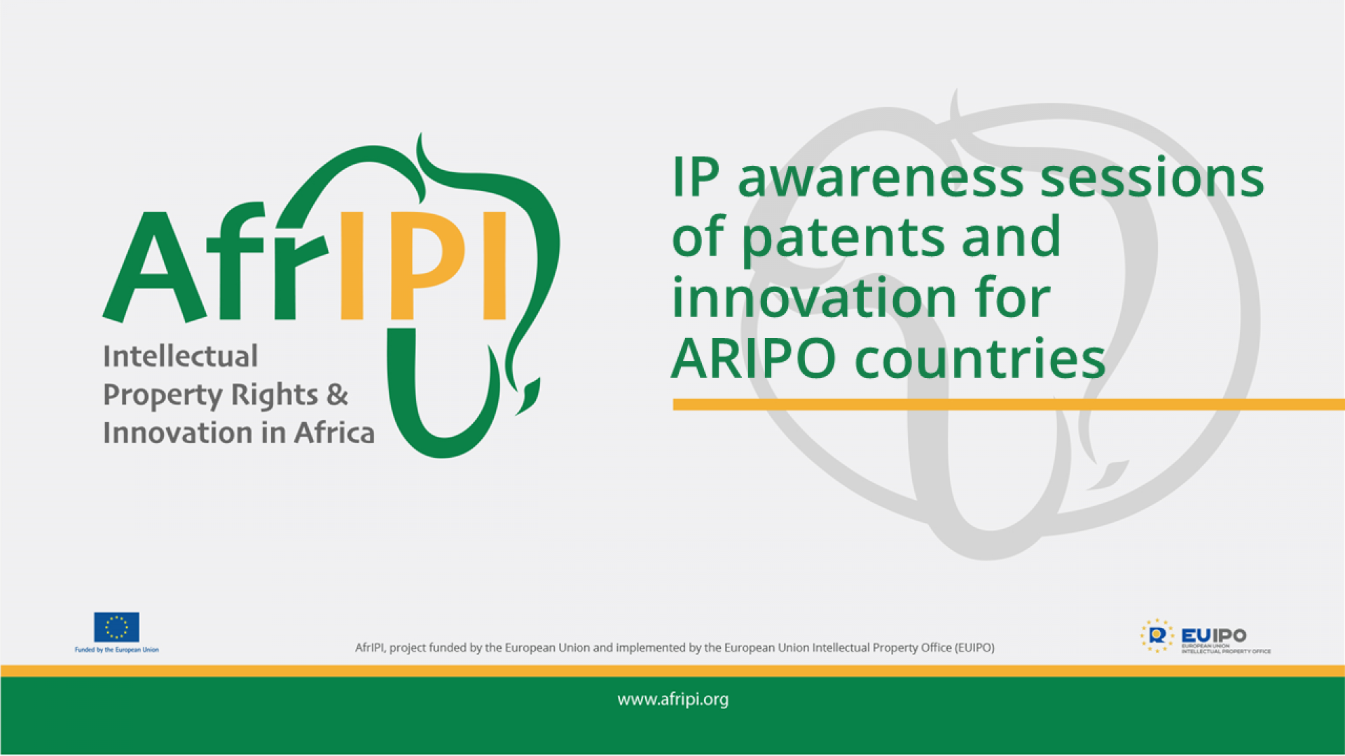 Afripi logo and title for the event