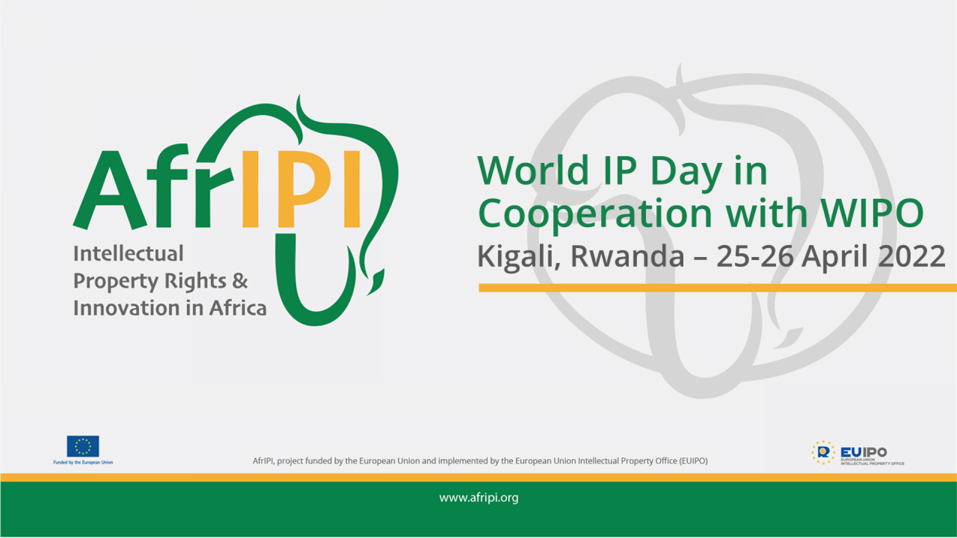 Afripi logo and title for the event