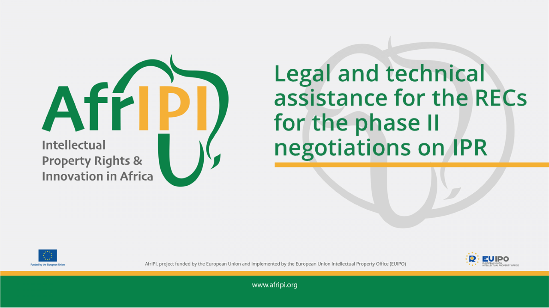 Afripi logo and title for the event