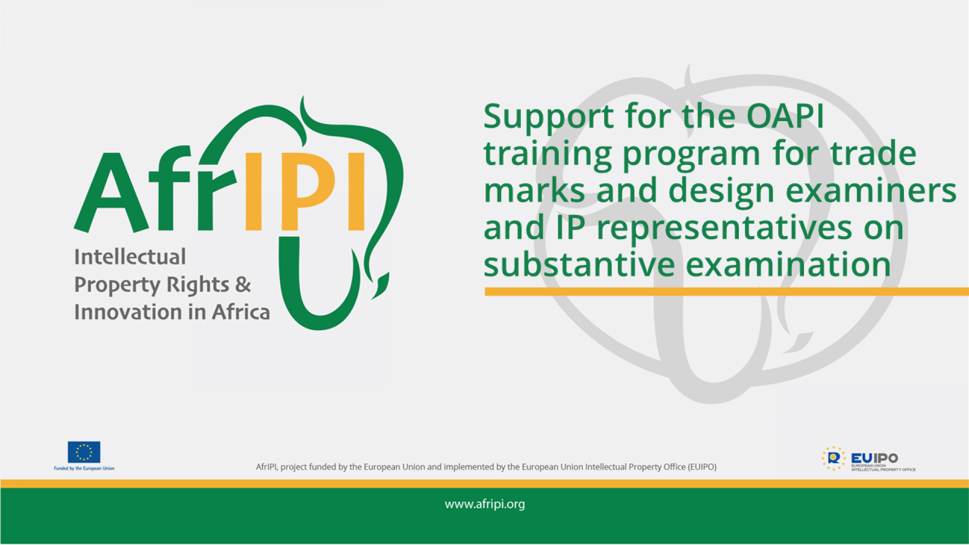 Afripi logo and title for the event