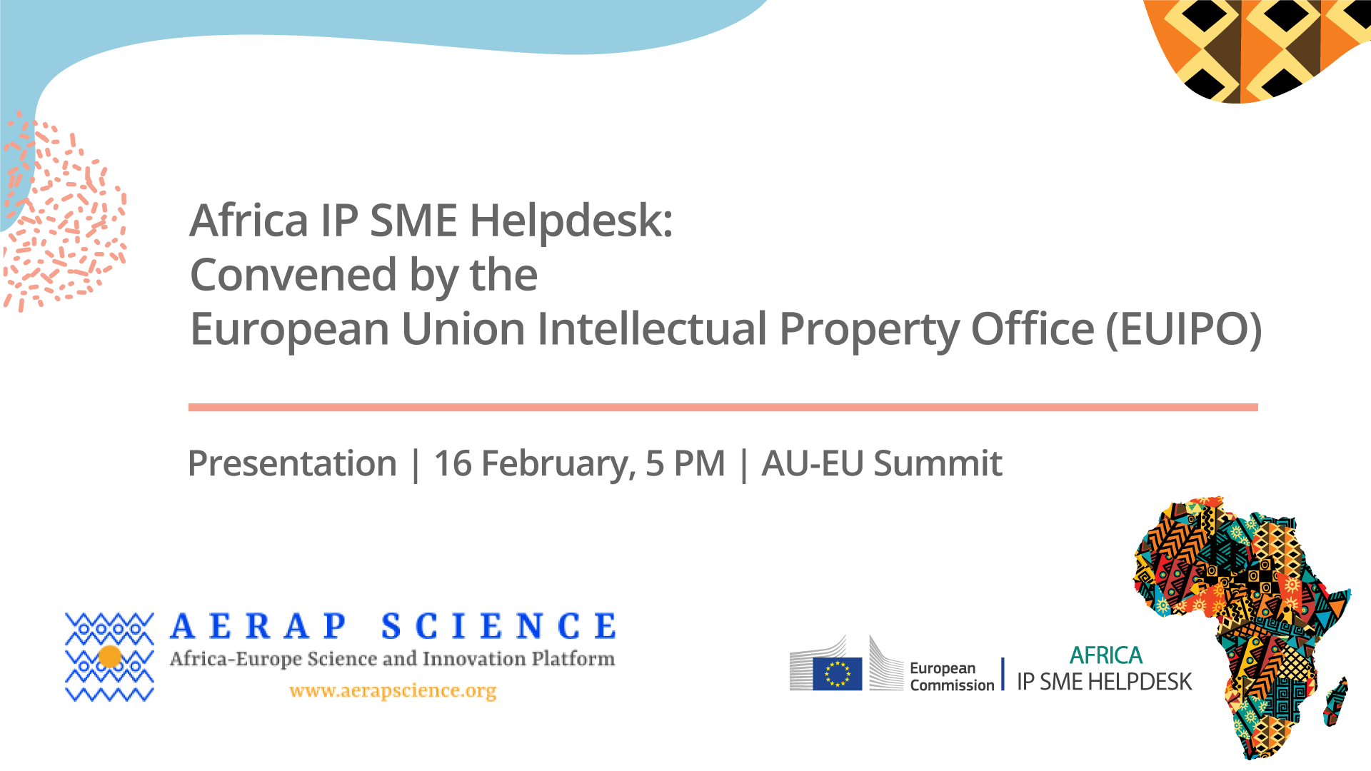 Title and logo for the event