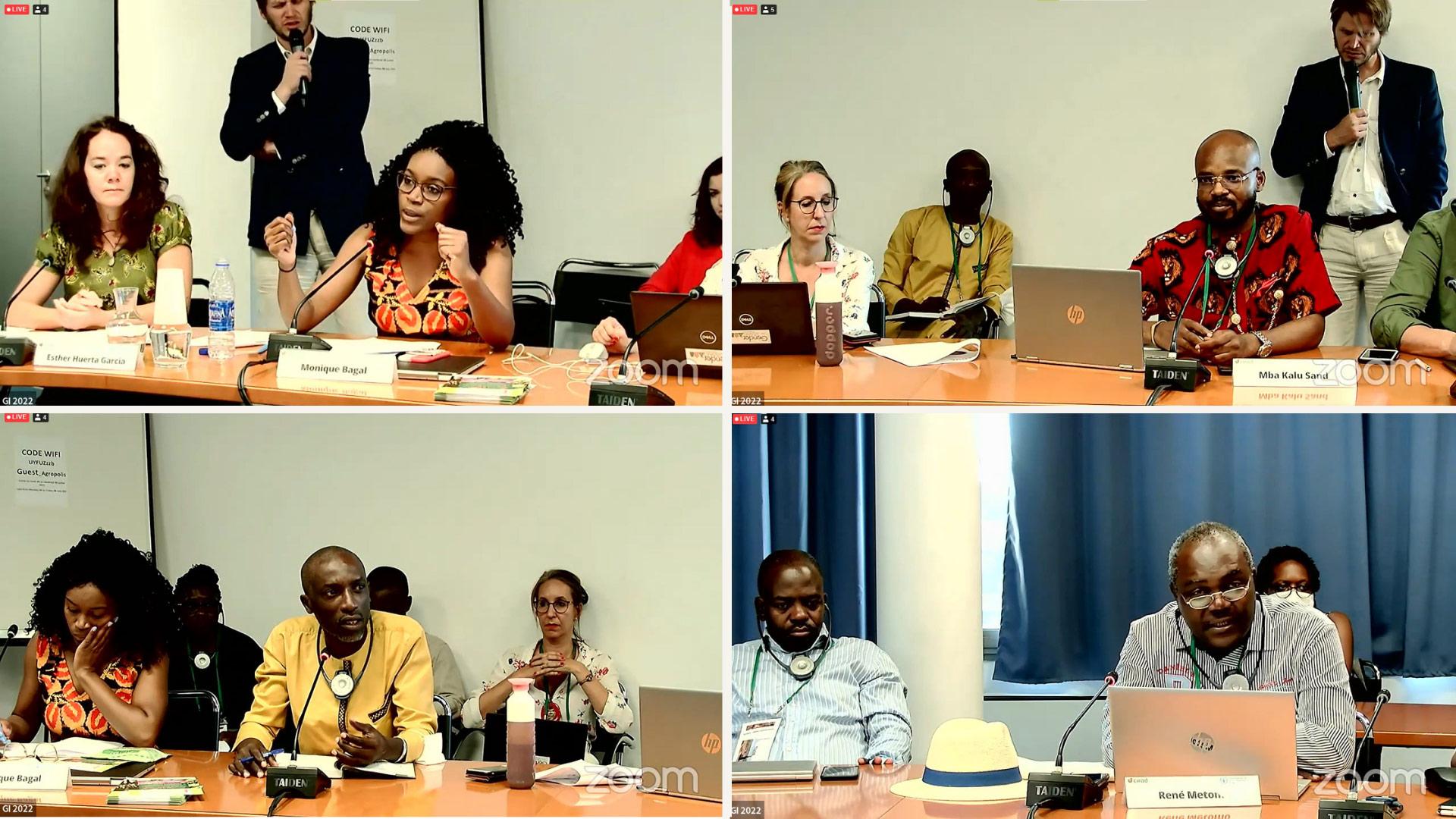 Collage of images from the event