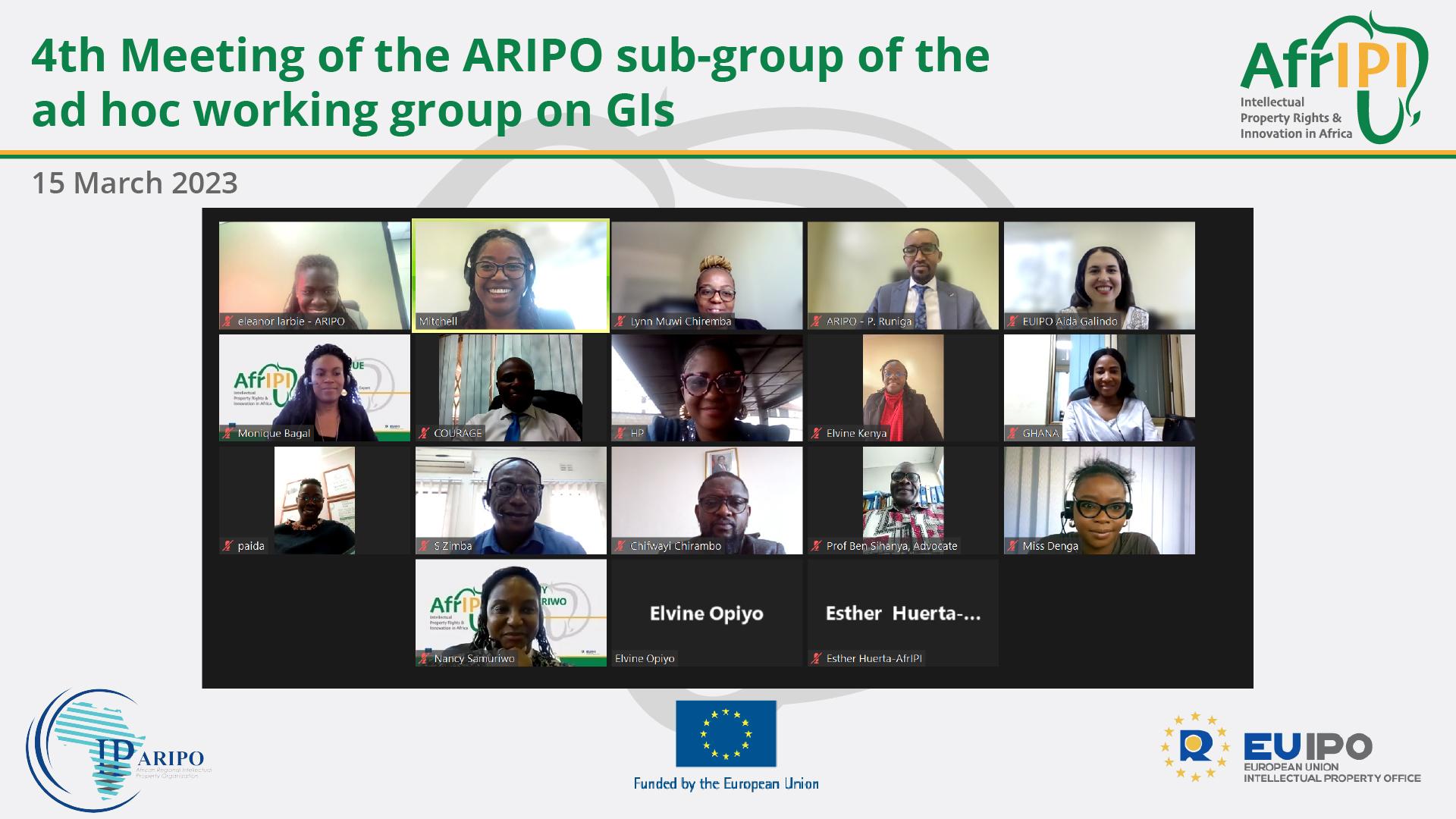 A datascreen with the participants in it and text next to the screen